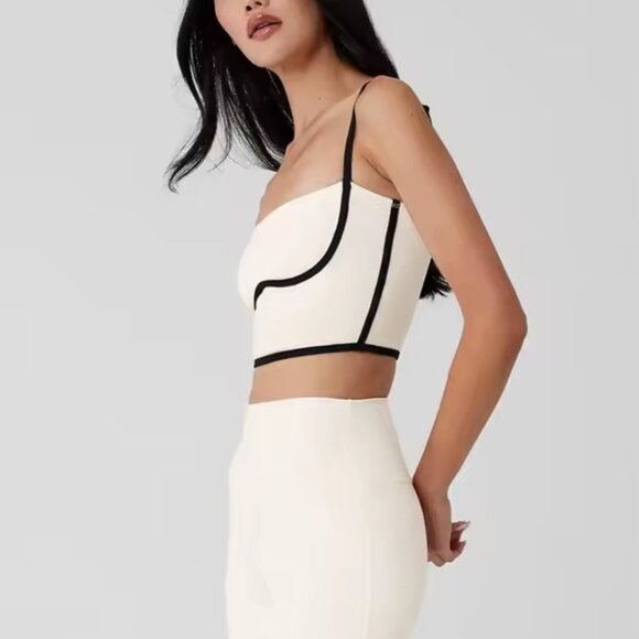 Airbrush Streamlined Bra Tank Ivory Size Small 6 New MSRP $78 - Picture 4 of 12